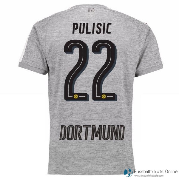Borussia Dortmund Trikot Ausweich Pulisic 2017-18 Fussballtrikots Günstig